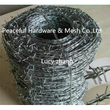 Fábrica profissional Produz Galvanizado ou PVC Barbed Wire